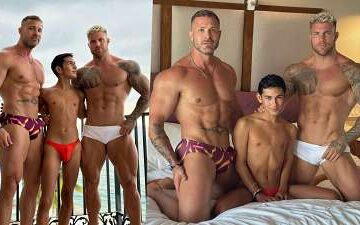 Philippe Soulier and Austin Wolf fuck Damien Grey Philippe Soulier and Austin Wolf fuck Damien Grey