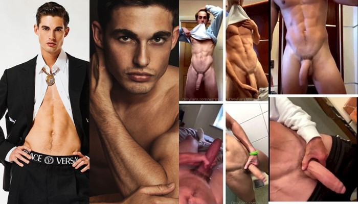 Model Kieran Warner (warmer_kk) shows off his monster cock – a compilation