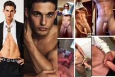 Model Kieran Warner (warmer_kk) shows off his monster cock – a compilation