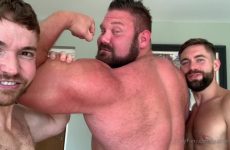 Griffin Barrows and Gabriel Cross worship Jack Stacked (hugeandhung) and cum over his muscles - JustTheGays.com - Stream the newest and hottest gay videos for free from your favorite performers from OnlyFans, Just for Fans, and 4myfans