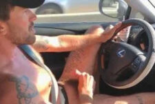Jerking off while driving for Uber – Chris Damned