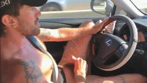 Jerking off while driving for Uber – Chris Damned