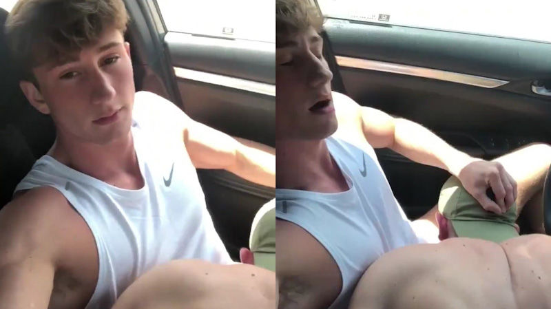 Kyle sucks Troy in car – Brandtsboys
