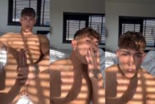 Levy Wilgen jerks off and licks his cums