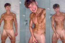 Melvin Moore jerks off in the shower