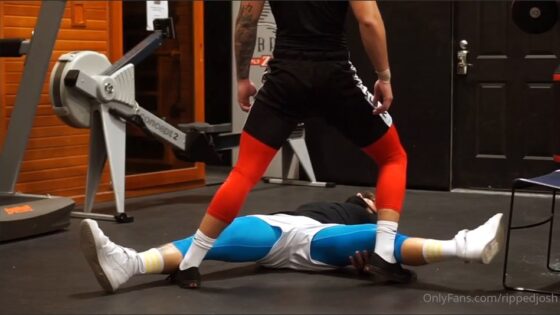 Josh King (rippedjosh), Zach Beech (thezacattack), and fan Asslicker in Gym