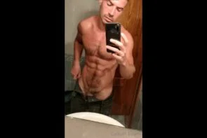 Stripping and showing off my big cock Callum Evans