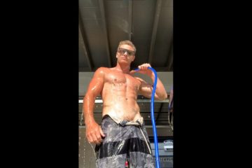 Hosing myself down outside Jaymz Wright jaymzwrightx - JustTheGays.com - Stream the newest and hottest gay videos for free from your favorite performers from OnlyFans, Just for Fans, and 4myfans