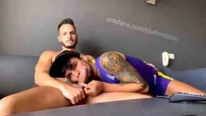 Stallion Fabio and Leo Bulgari - JustTheGays.com - Stream the newest and hottest gay videos for free from your favorite performers from OnlyFans, Just for Fans, and 4myfans