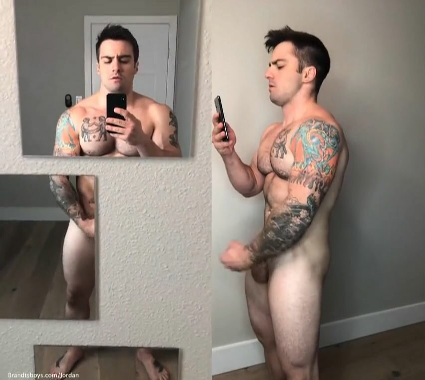 Jordan recording himself jerking off and cumming JordanxBrandt