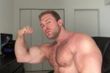 Straight Alpha Bodybuilder Verbal Muscle Worship and Ass Play – Iamryansteel/Michael Walding