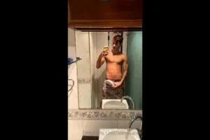 Quick jerk off in the bathroom - Alec Santos (alec_sants) - JustTheGays.com - Stream the newest and hottest gay videos for free from your favorite performers from OnlyFans, Just for Fans, and 4myfans