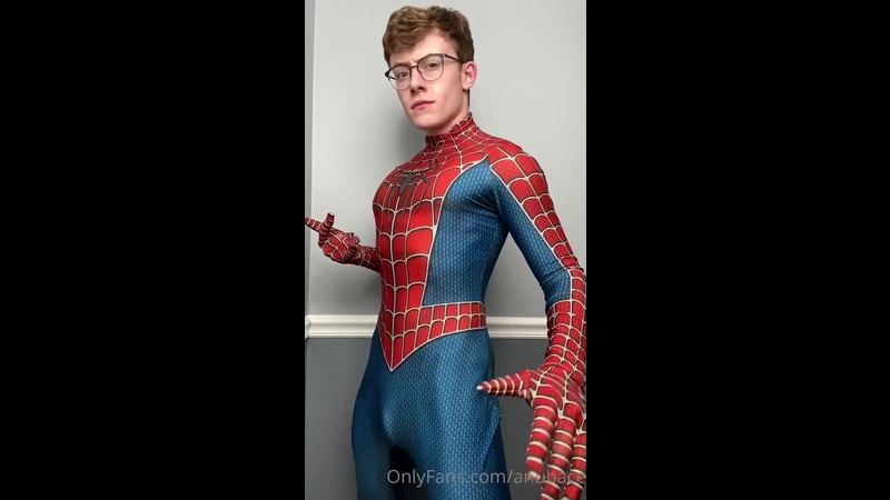 Showing off my Spider Man costume and my body Michael Anthony Anubace