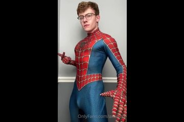 Showing off my Spider Man costume and my body Michael Anthony Anubace