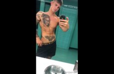 Showing off my body after a workout Joe Rider