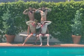 Outdoor 4way - Max Lorde, Jax Thirio, Dakota Payne & Devyn Pauly - JustTheGays.com - Stream the newest and hottest gay videos for free from your favorite performers from OnlyFans, Just for Fans, and 4myfans