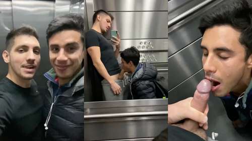 KippNYC and Emilliano Terra – elevator blowjob