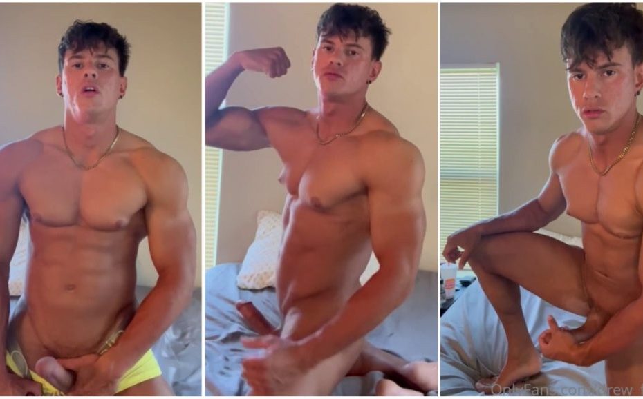 Drew_flexx – Young bodybuilder jerks off