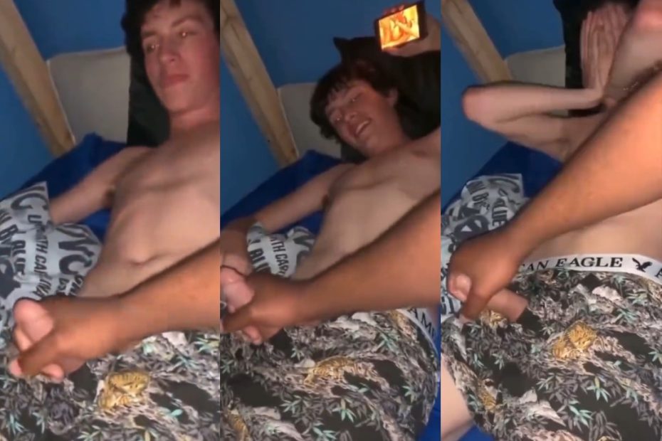 Jerking off my twink friend in bed - JustTheGays.com - Stream the newest and hottest gay videos for free from your favorite performers from OnlyFans, Just for Fans, and 4myfans