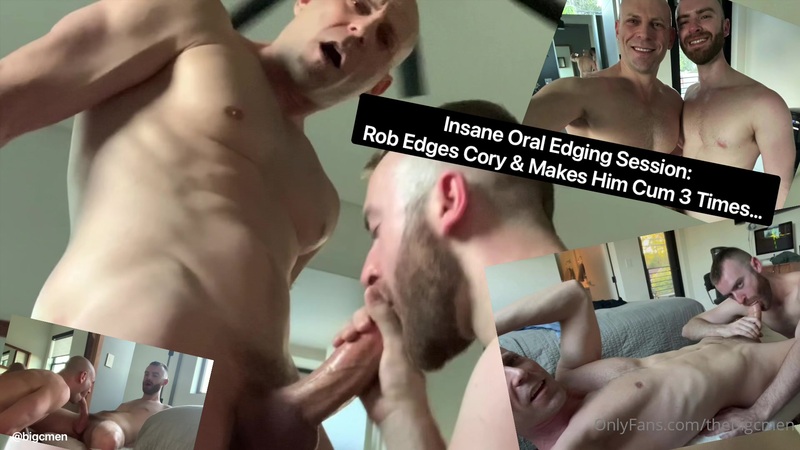 Big C (thebigcmen) and Da_boobie blow each other – “Insane oral edging session: Rob edges Cory and Makes him cum 3 times?”