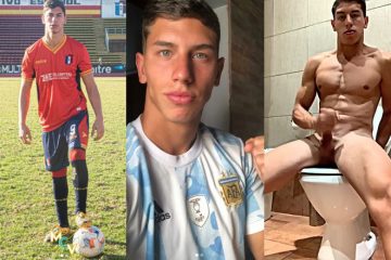 Tom Sposaro (young Argentine soccer player) – shows off his cock and jerks