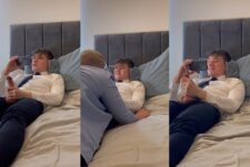 Schoolmate gets a blowjob