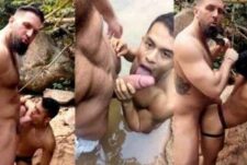 Chuck Conrad and Chaka fuck on the beach