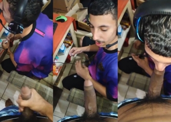 Sucking while gaming