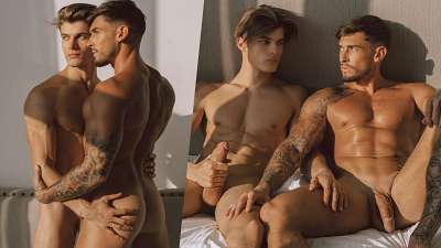 Leo Stuke and GaryPrivate jerk eachother off