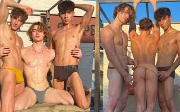 Danny Fantasy, Hazel Hoffman and Luca Ambrose have a threesome - JustTheGays.com - Stream the newest and hottest gay videos for free from your favorite performers from OnlyFans, Just for Fans, and 4myfans