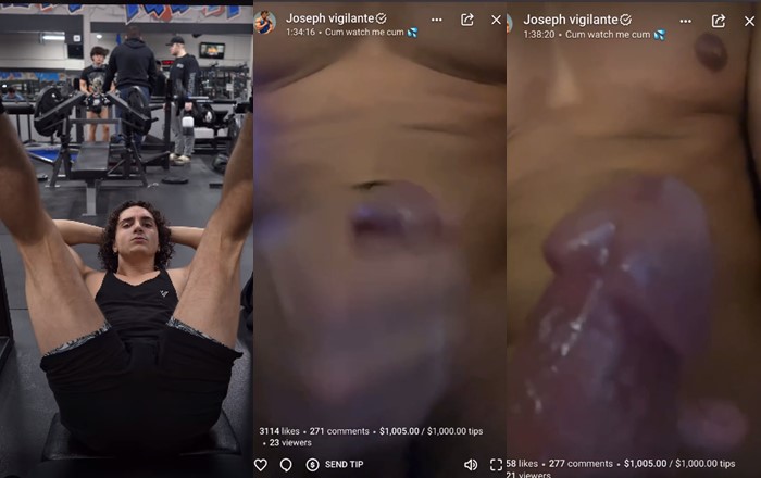 Joseph Vigilante jerks off for tips