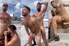 Luke Rex and Christian Styles fuck on the beach