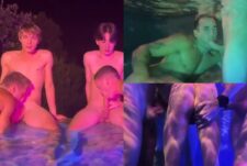 Mika Ayden – late night twink group suck in the pool
