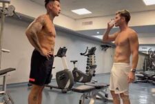 Gian Luca fucks Franco Arias after a workout