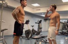 Gian Luca fucks Franco Arias after a workout