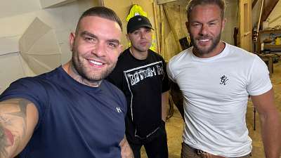 Andy Lee, Dcbrne and Rich Harring – taking a break to get sucked