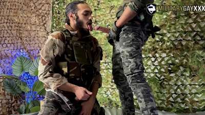 MilitaryGayXXX and Moroccan21cm fuck and suck