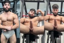Mr_eddie_d shows off in the gym and then jerks off