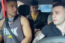 Angel Gomez, Emapaz, Liam Galty and Polo – group fuck with the Uber driver