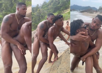 A hard fuck on the beach