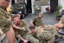 Andy Lee, Ryan Lee, Big Rob, Scott Handers, EnglishTom20, Jak Wycombe, Under_83 and Warlowee – group suck in uniform
