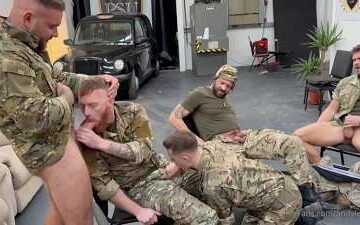 Andy Lee, Ryan Lee, Big Rob, Scott Handers, EnglishTom20, Jak Wycombe, Under_83 and Warlowee – group suck in uniform