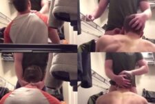 Guy gets sucked in the storage closet