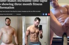 Fitness influencer fucks himself with dildos and wine bottles