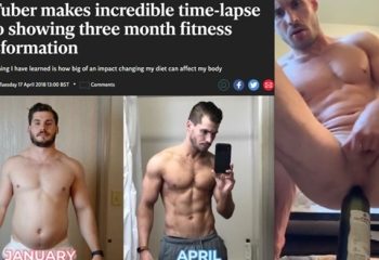 Fitness influencer fucks himself with dildos and wine bottles