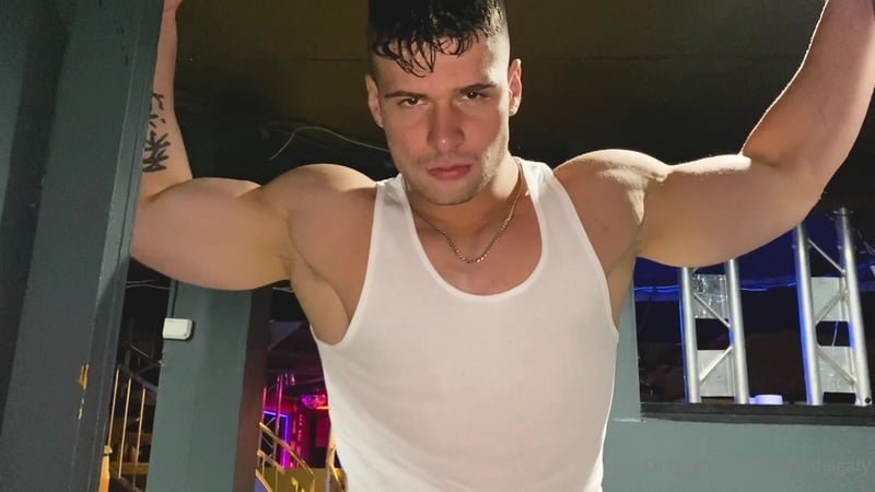 Doing a strip tease and dancing in the club – Malik Delgaty