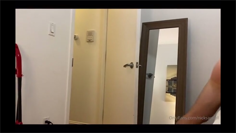 Nick Sandell shows off his body