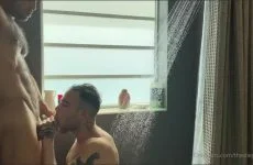 Diego Sans fucks Joseph Castlian in the shower