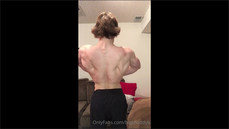 Flexing while in my underwear Chad Butters bigchaddyb