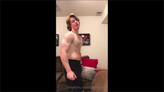 Flexing while in my underwear Chad Butters bigchaddyb